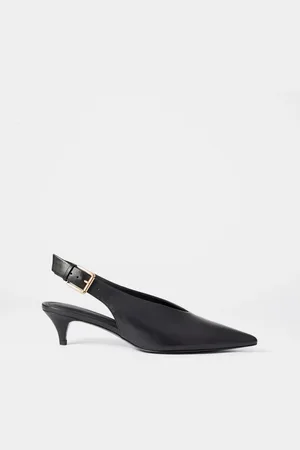 & OTHER STORIES Leather Slingback Kitten Heels