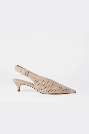 & OTHER STORIES Leather Slingback Kitten Heels