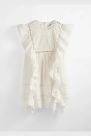 & OTHER STORIES Embroidered Ruffle Mini Dress