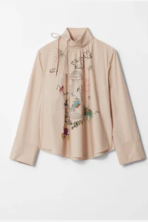 & OTHER STORIES Printed Bow-Detailed Blouse