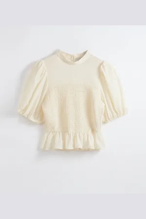 & OTHER STORIES Smocked Peplum Blouse