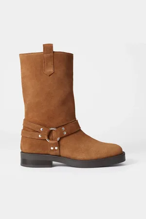 & OTHER STORIES Suede Biker Boots