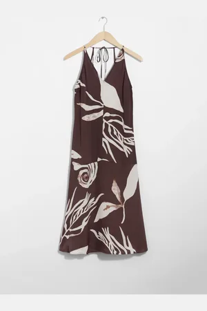 & OTHER STORIES Halterneck Midi Dress