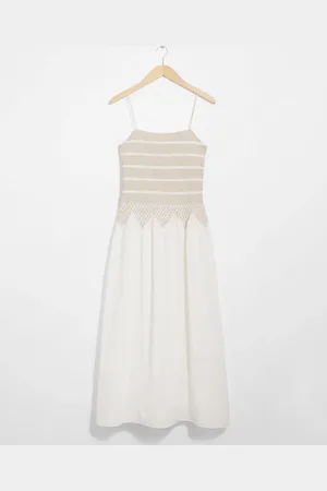 & OTHER STORIES Strappy Smocked Midi Dress