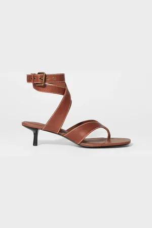 & OTHER STORIES Kitten Heel Toe-Thong Sandals