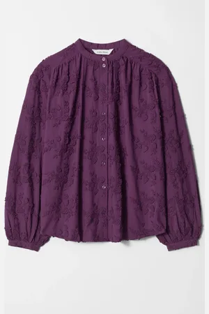 & OTHER STORIES Voluminous Floral-Appliqu?? Blouse