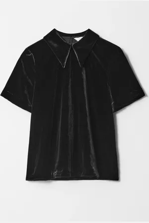 & OTHER STORIES Collared Velvet Blouse