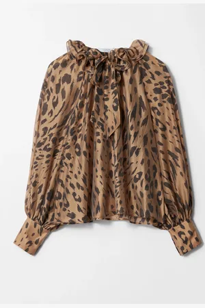& OTHER STORIES Ruffled Tie-Neck Blouse