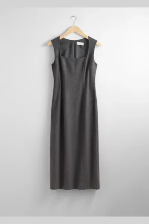 & OTHER STORIES Sleeveless Wool Midi Dress