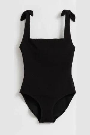 & OTHER STORIES Textured Bow Tie Swimsuit