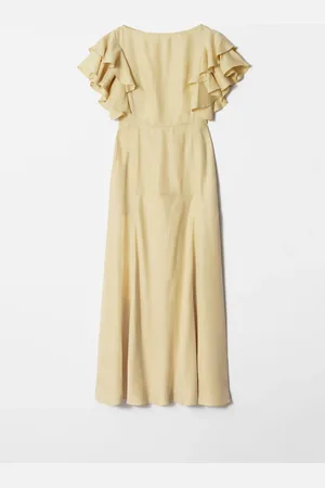 & OTHER STORIES Frilled Satin Maxi Dress