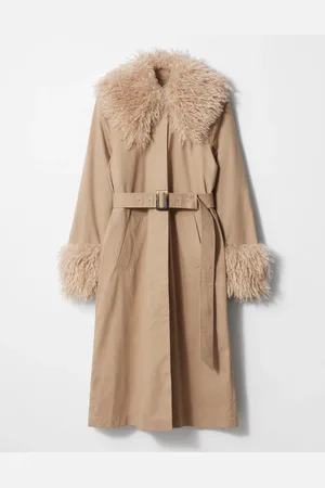 & OTHER STORIES Faux Fur Collar Coat