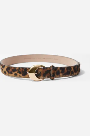 & OTHER STORIES Leopard-Print Leather Belt