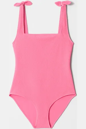 & OTHER STORIES Textured Bow Tie Swimsuit
