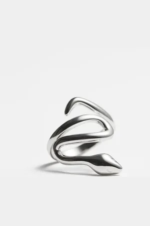 & OTHER STORIES Crystal-Encrusted Snake Ring