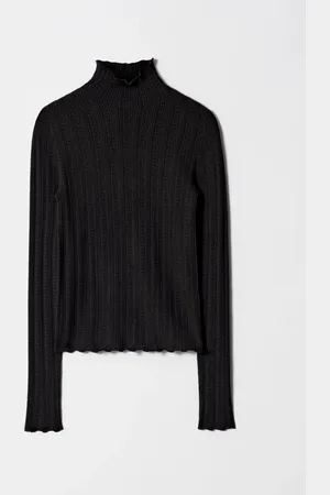 & OTHER STORIES Pointelle-Knit Turtleneck Top