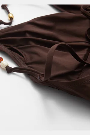 & OTHER STORIES Cross-Back V-Neck Swimsuit