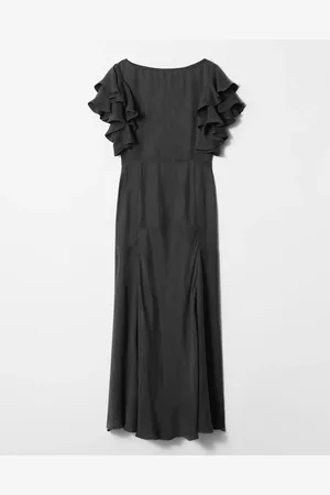 & OTHER STORIES Frilled Satin Maxi Dress