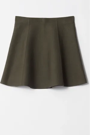 & OTHER STORIES Flared Double-Knit Skirt