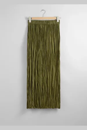 & OTHER STORIES Silk Midi Skirt