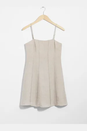 & OTHER STORIES Strappy Linen Mini Dress