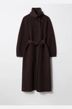 & OTHER STORIES Funnel-Collar Wool Coat