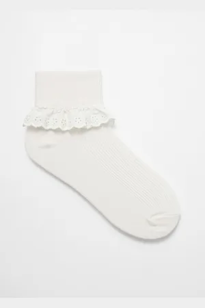 & OTHER STORIES Embroidered Frill Socks