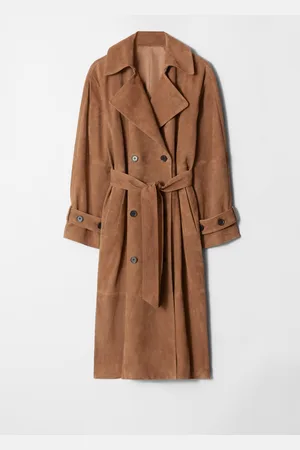 & OTHER STORIES Maxi Suede Trench Coat