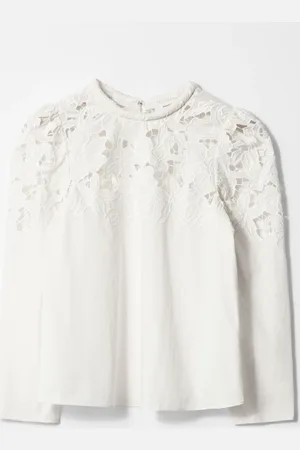 & OTHER STORIES Embroidered Puff-Sleeve Blouse