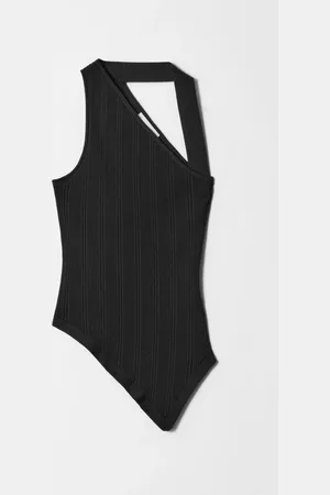& OTHER STORIES Asymmetric Rib-Knit Top