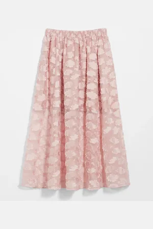 & OTHER STORIES Floral-Appliqu?? Midi Skirt