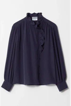 & OTHER STORIES Ruffled Silk Blouse