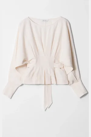 & OTHER STORIES Pleated Boatneck Blouse
