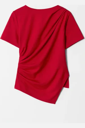 & OTHER STORIES Draped Asymmetric T-shirt