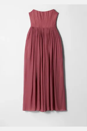 & OTHER STORIES Sheer Corset Midi Dress