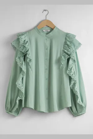 & OTHER STORIES Scalloped Frill Blouse