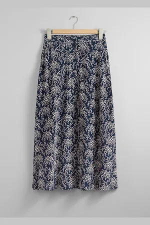 & OTHER STORIES Buttoned A-Line Midi Skirt