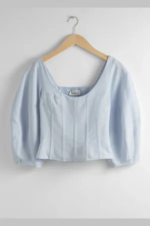 & OTHER STORIES Cropped Corset Blouse