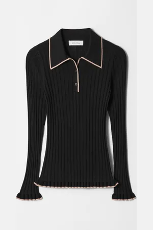 & OTHER STORIES Rib-Knit Polo Shirt