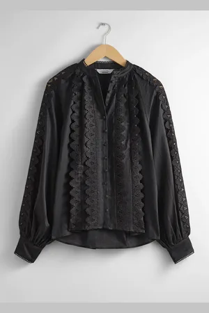 & OTHER STORIES Scalloped Lace Blouse