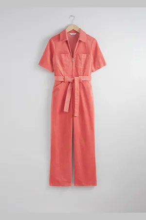 & OTHER STORIES Belted Corduroy Jumpsuit