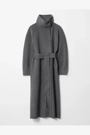 & OTHER STORIES Funnel-Collar Wool Coat