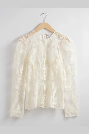 & OTHER STORIES Puff-Sleeve Lace Top