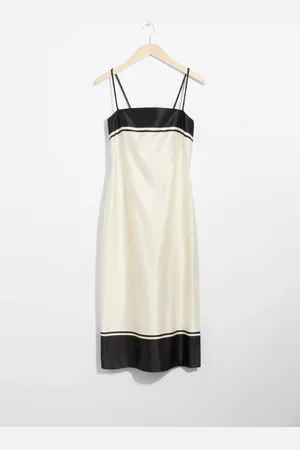 & OTHER STORIES Strappy Satin Midi Dress