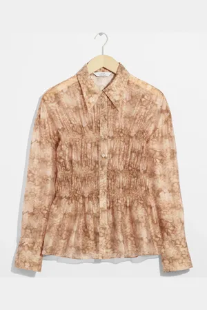 & OTHER STORIES Sheer Peplum Blouse