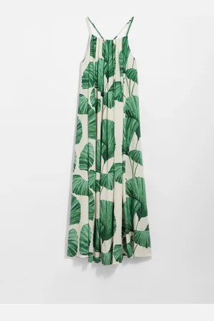 & OTHER STORIES Pleated Halterneck Maxi Dress