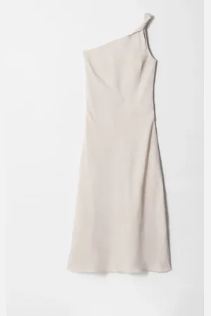 & OTHER STORIES One-Shoulder Midi Dress