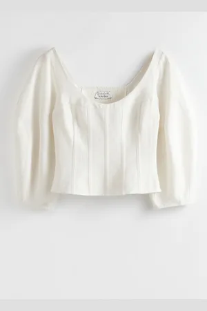 & OTHER STORIES Cropped Corset Blouse