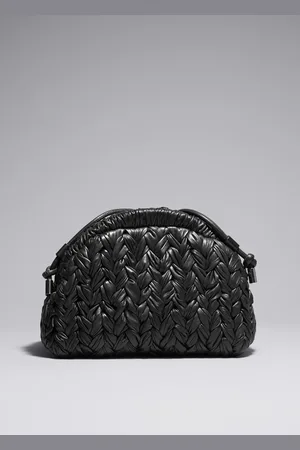 & OTHER STORIES Braided Leather Clutch Bag