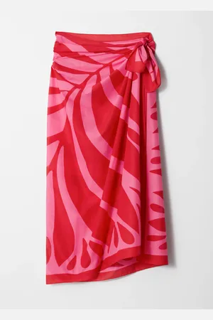 & OTHER STORIES Leaf-Print Cotton-Voile Sarong